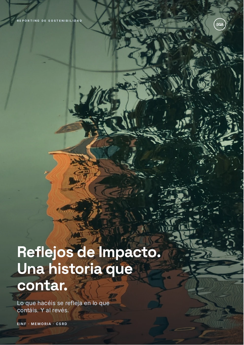 Portada del libreto de SGA: Reflejos de Impacto. Una historia que contar.