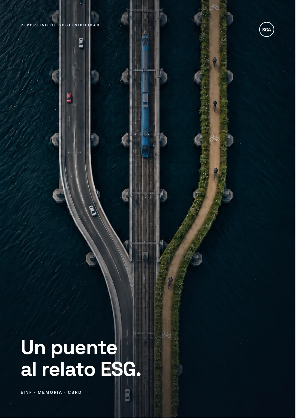 Portada del libreto de SGA: Un puente al relato ESG.